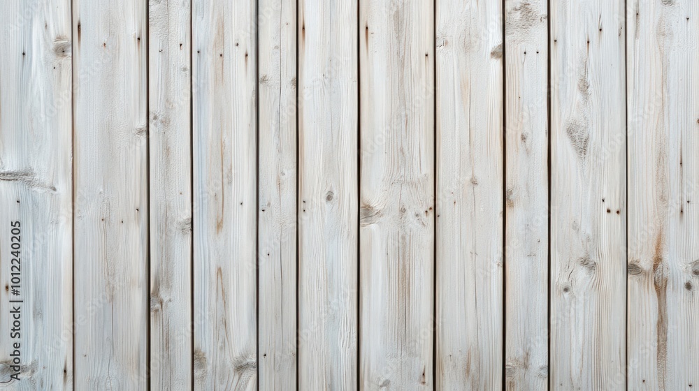 Fototapeta premium White Wooden Plank Wall
