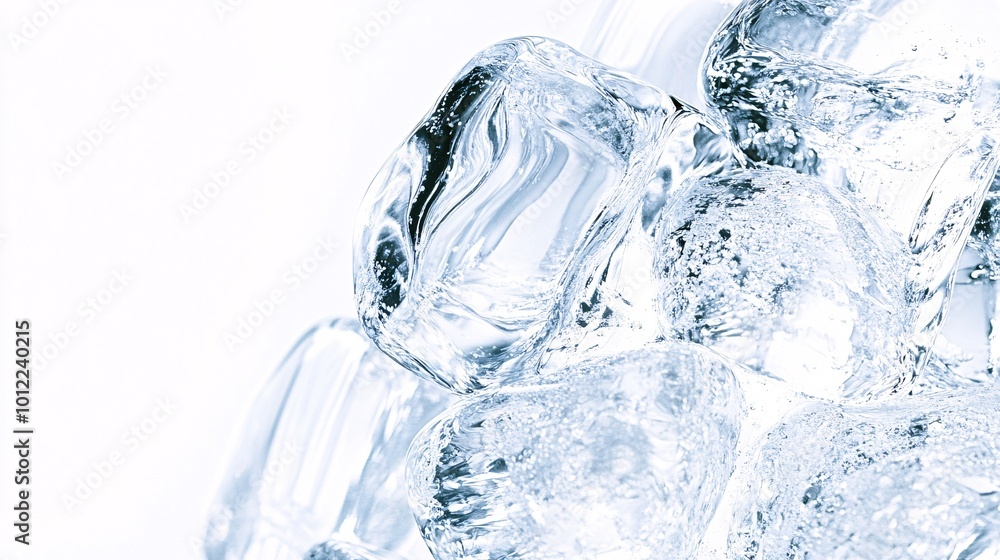 ice texture on white background center left hole ice texture on white background center left hole
