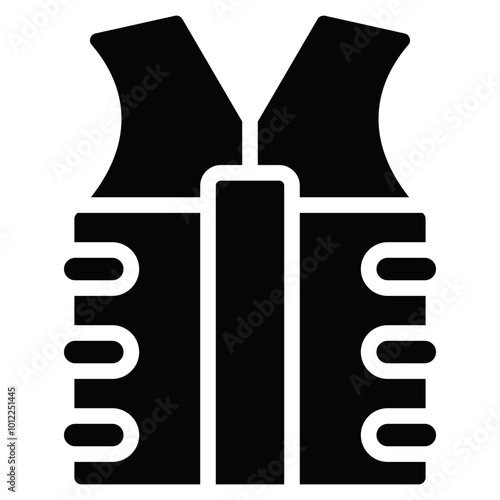 Bulletproof Vest Vector Icons