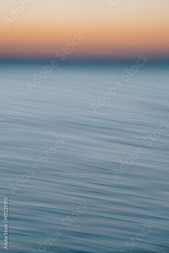 blurry sunset waterscape