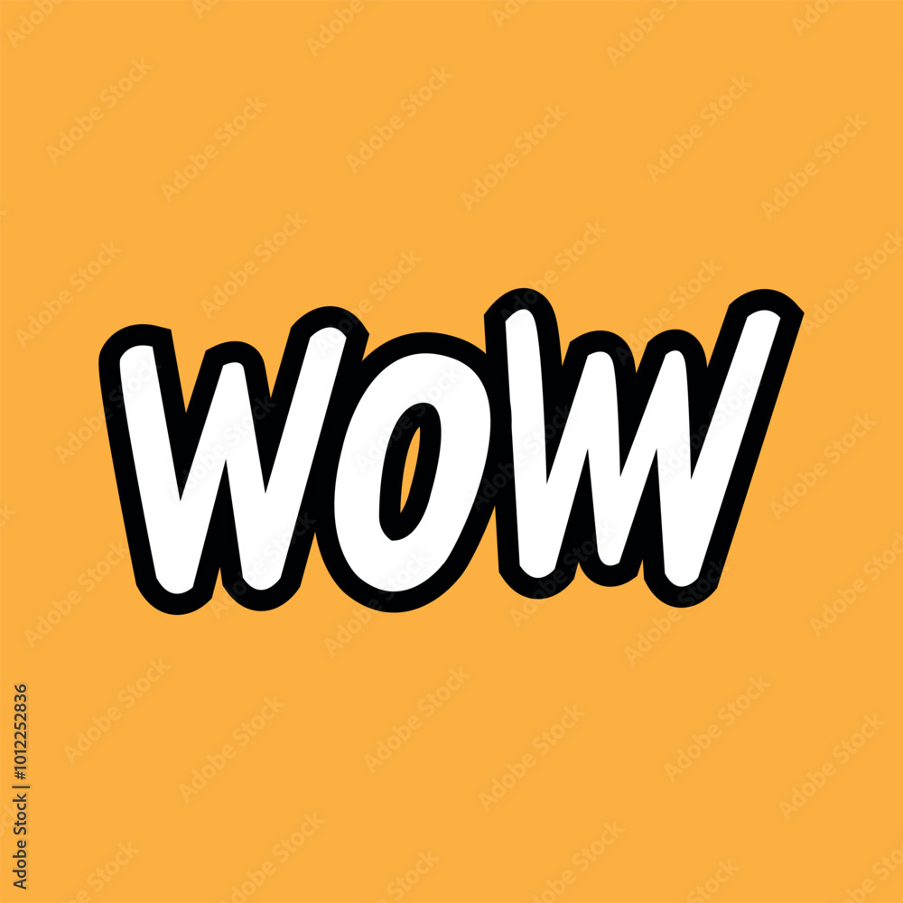 Wow Text Comic Speech in Cartoon Style Bold Concept. Vector Text Wow with Retro Art Style illustration Background. Wow Text Comic Speech in Cartoon Style Bold Concept. Vector Text Wow with Retro Art Style illustration Background.
