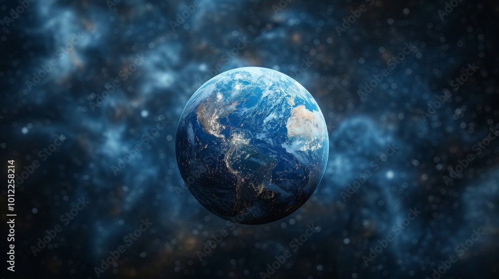 Naklejka premium little earth model
