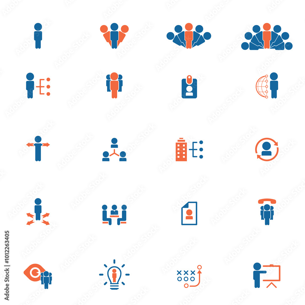 Universal business management and human resources icon set. Universal icons for web and mobile. Vector. Universal business management and human resources icon set. Universal icons for web and mobile. Vector.