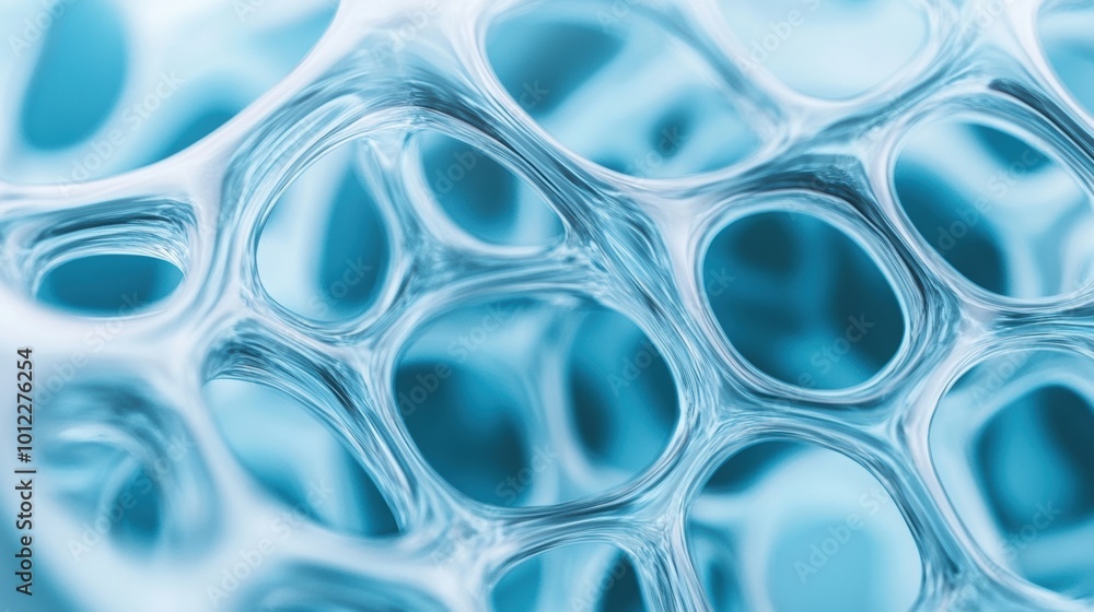 A close up of a blue glass with many holes in it, AI A close up of a blue glass with many holes in it, AI