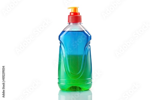 Isolated Cleaning Bottle on a White Background for Household and Commercial Cleaning Purposes