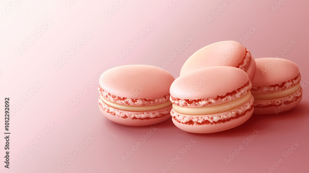 French macaroons on color background, parisian chic cafe dessert, sweet food and cake macaron for luxury confectionery brand,pastry, bakery and branding concept. Parisian Caf. Illustration French macaroons on color background, parisian chic cafe dessert, sweet food and cake macaron for luxury confectionery brand,pastry, bakery and branding concept. Parisian Caf. Illustration