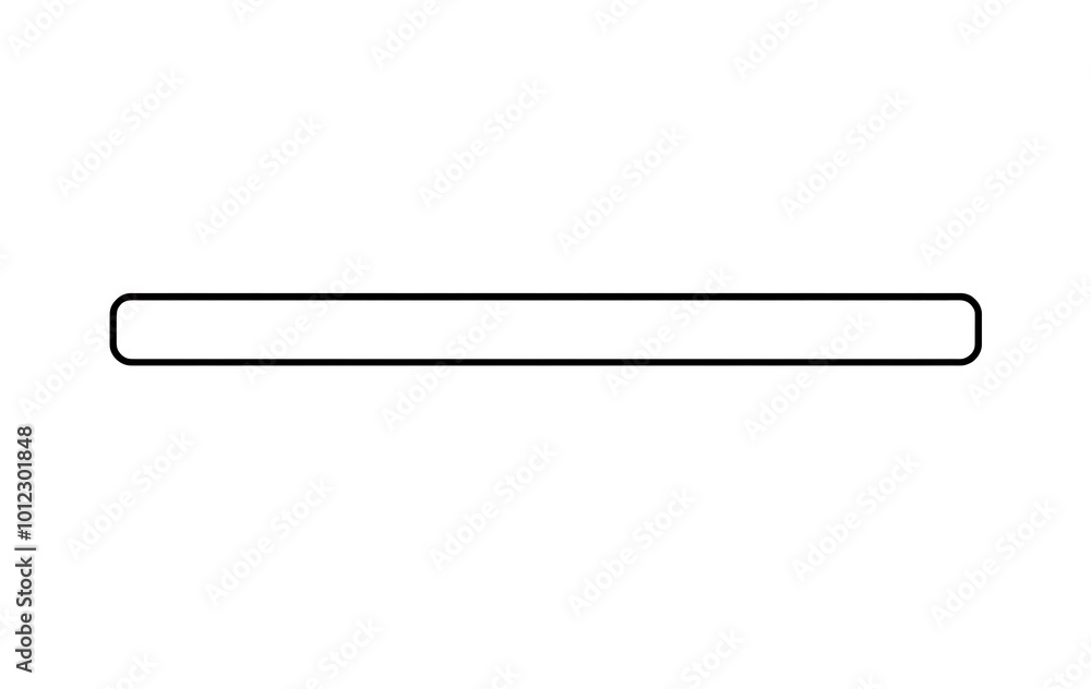 A simple, minimalistic horizontal bar icon in black on a white background, in the vector style, flat design, with no shadows or gradients, no text, high resolution, high quality. A simple, minimalistic horizontal bar icon in black on a white background, in the vector style, flat design, with no shadows or gradients, no text, high resolution, high quality.