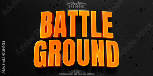 Battle editable text effect, customizable fight and war 3d font style
