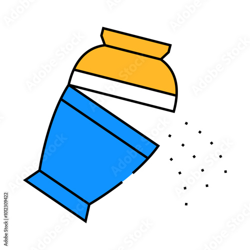 ashes of deceased pour out of urn line icon vector. ashes of deceased pour out of urn sign. isolated symbol illustration