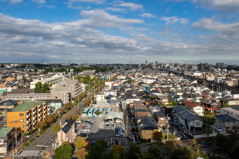 Obraz premium 住宅街の風景