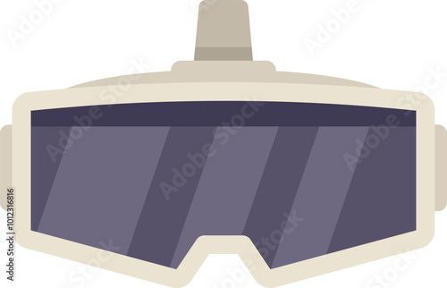 Vr glasses headset presenting augmented virtual reality experience, modern technology for gaming and entertainment