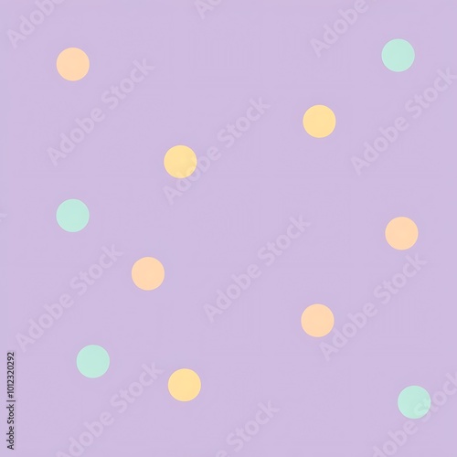 Abstract soft geometric shapes design in pastel colors pattern background