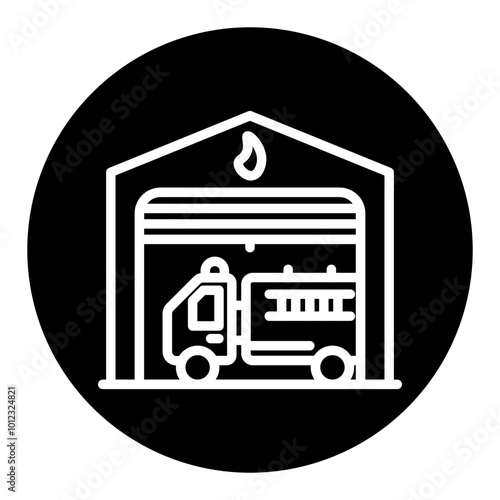 Fire Station Vector Icons