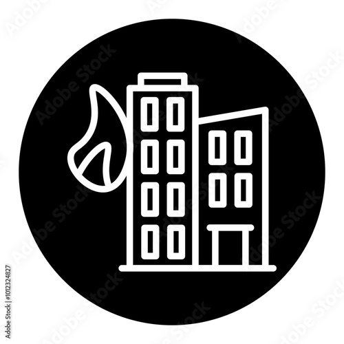 Building Fire Vector Icons