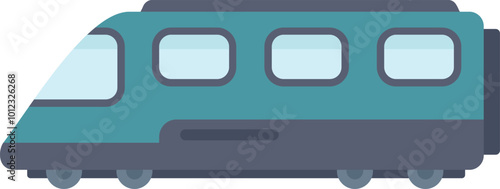 Modern high speed train is approaching the station