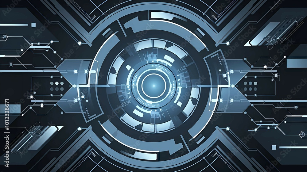 Blue lines technology background. Ai generated Blue lines technology background. Ai generated