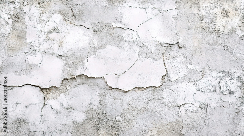 Cracked White Wall Texture for Background Use Cracked White Wall Texture for Background Use