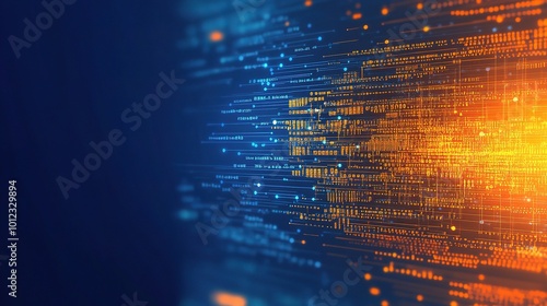 Plakat Abstract Digital Data Visualization Background