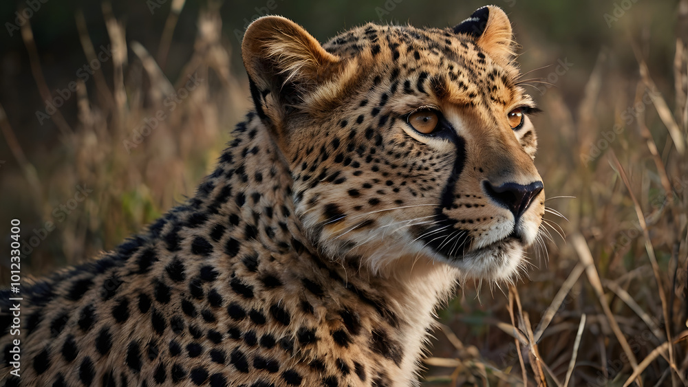 Cheetah Illustrated Collection Set generative ai Cheetah Illustrated Collection Set generative ai