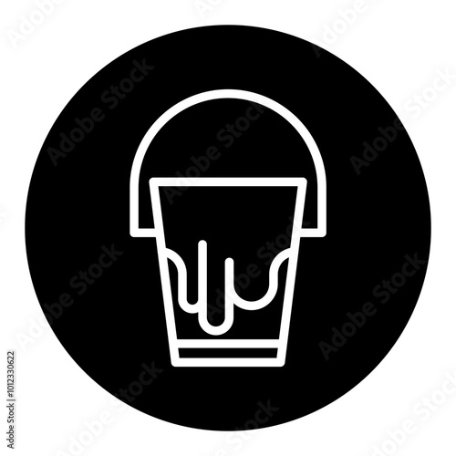 Milk Bucket Vector Icons