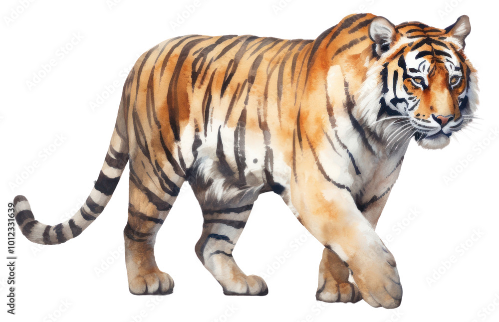 Naklejka premium PNG Tiger wildlife animal mammal.