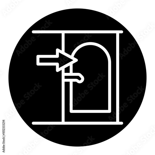 Emergency Exit Vector Icons