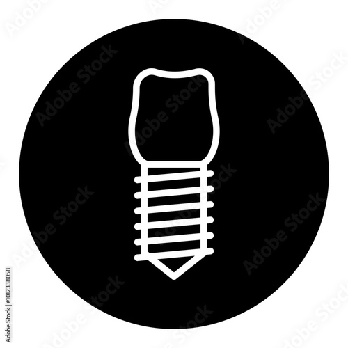 Dental Implant Vector Icons