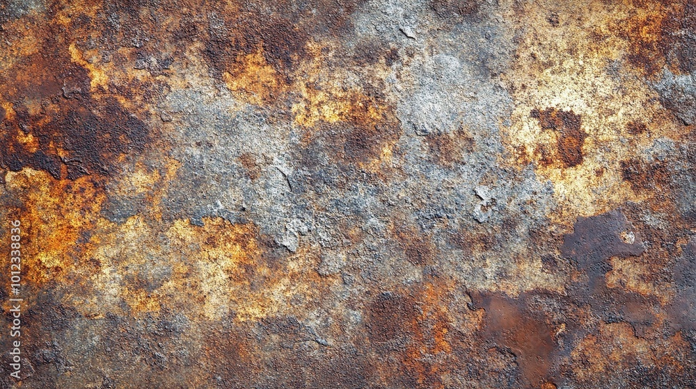 Textured Rust Surface with Vibrant Colors and Patterns Textured Rust Surface with Vibrant Colors and Patterns