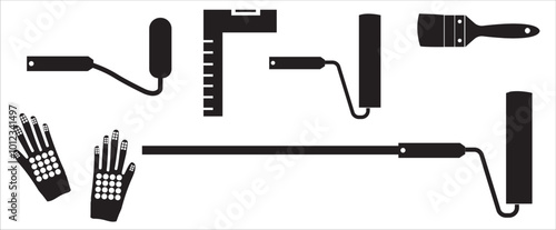 Renovation and repair tools icons. Renovation and repair tool icon set vector illustration