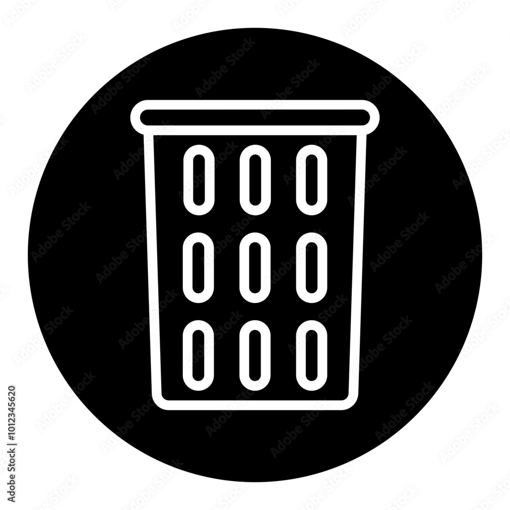 Laundry Basket Vector Icons