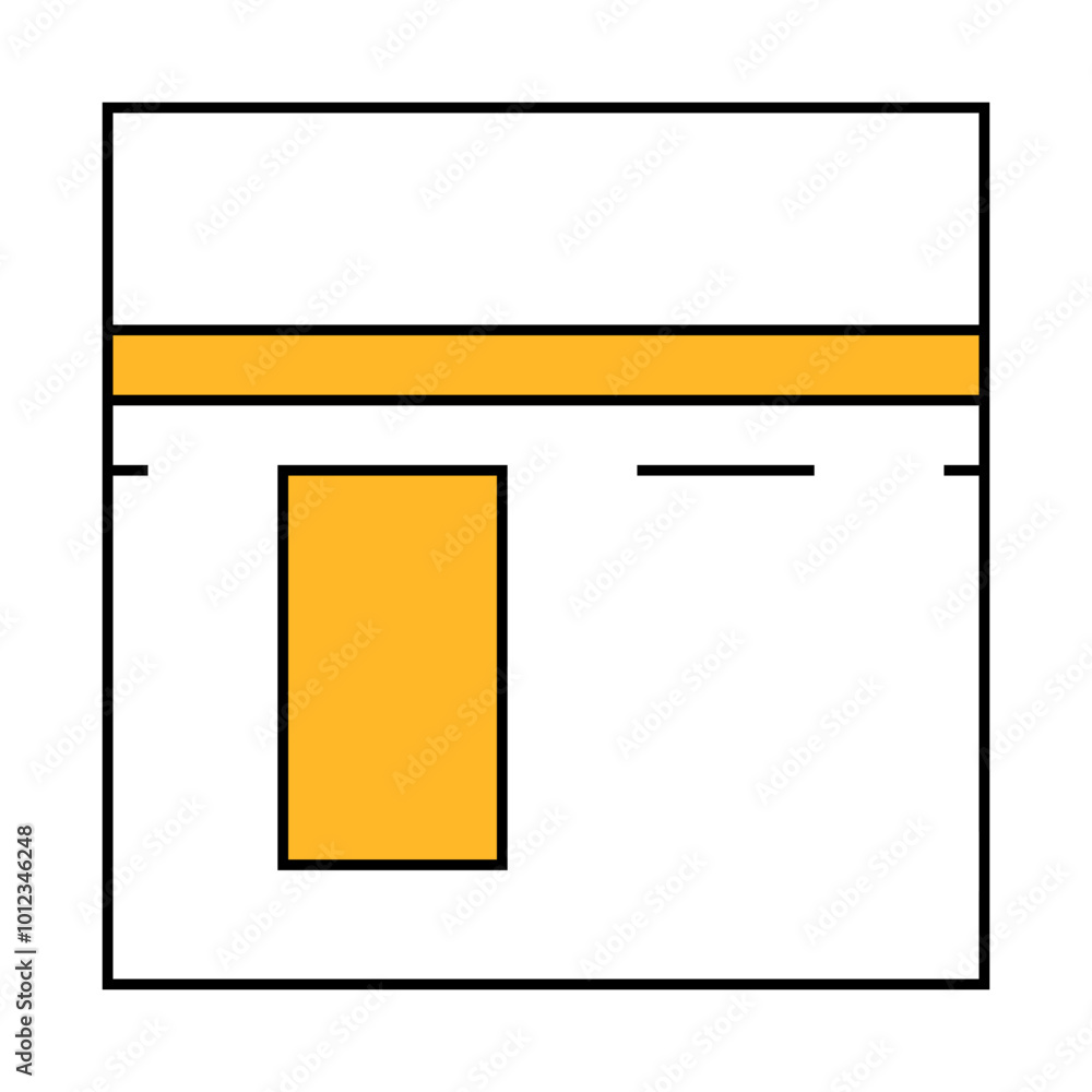 kaaba muslim religion building line icon vector. kaaba muslim religion building sign. isolated symbol illustration kaaba muslim religion building line icon vector. kaaba muslim religion building sign. isolated symbol illustration