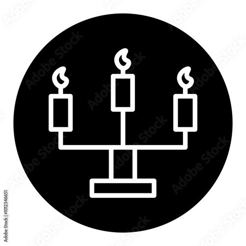 Candelabra Vector Icons