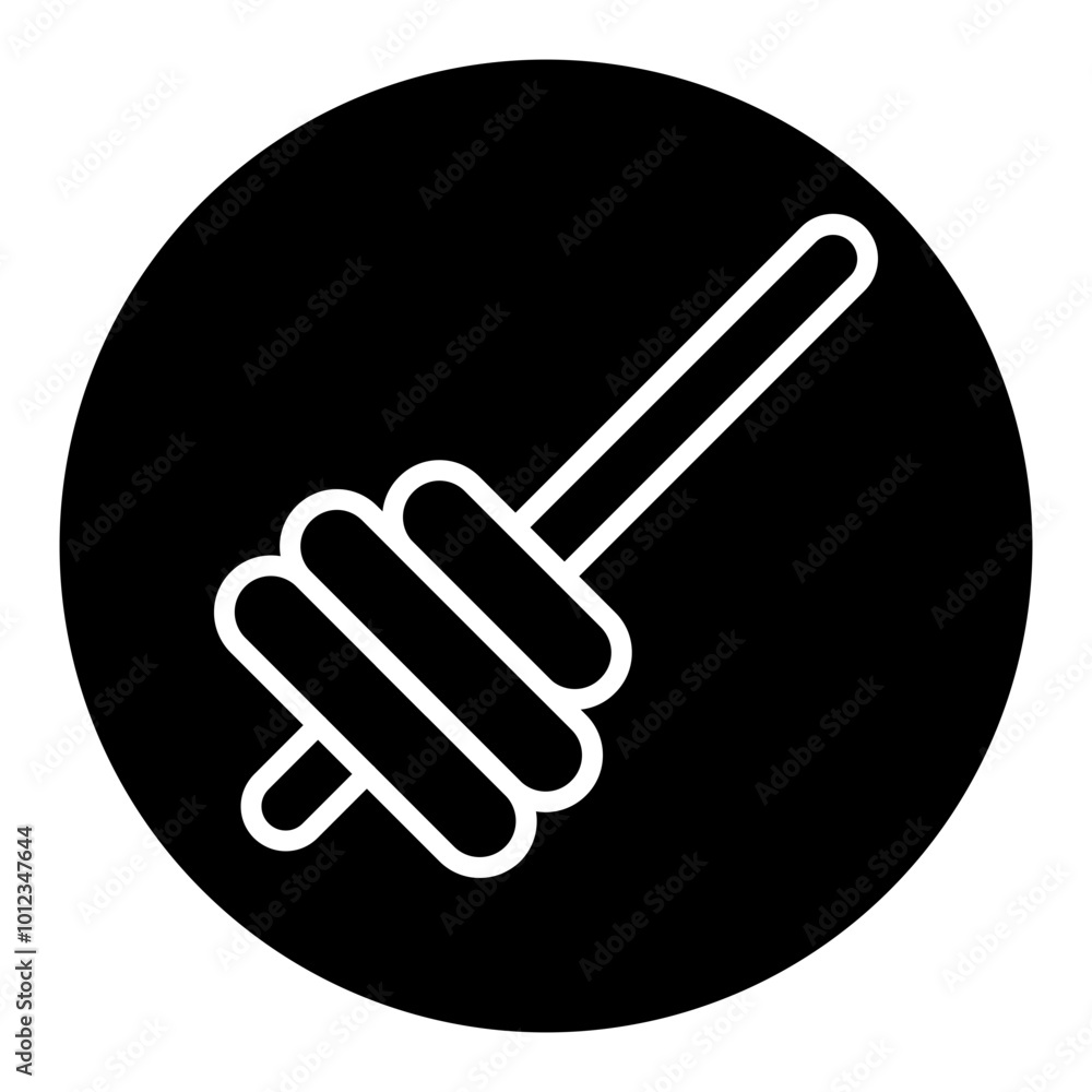 Fototapeta premium Honey Stick Vector Icons
