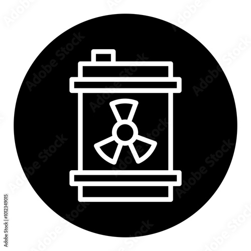Nuclear Waste Vector Icons