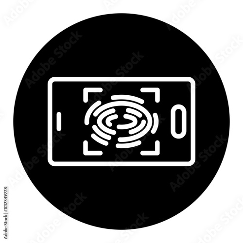 Fingerprint Scan Vector Icons