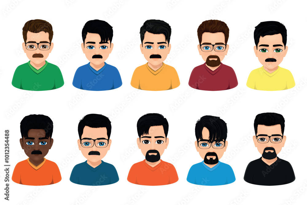 portraits of ten charismatic middle-aged men portraits of ten charismatic middle-aged men
