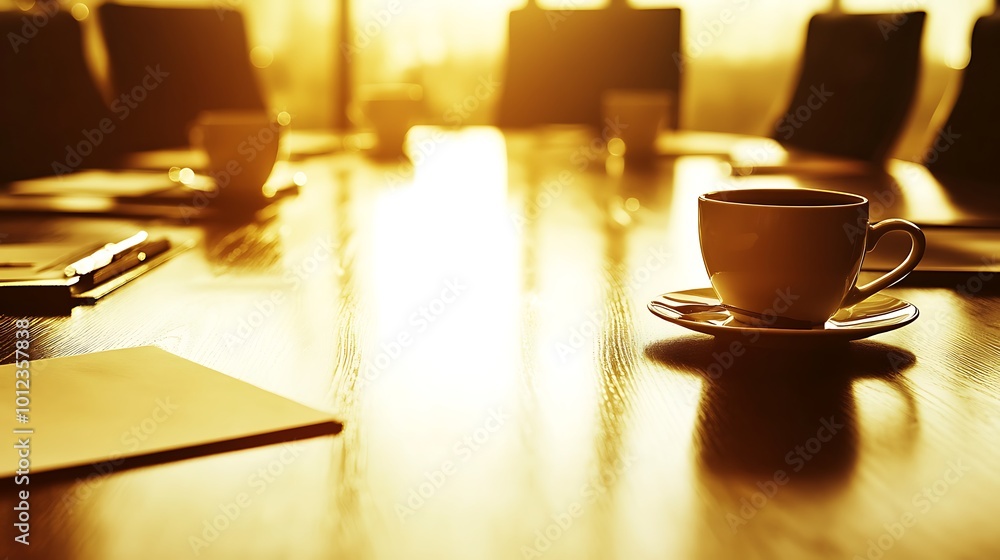 © Huzaifa - A corporate boardroom with executives discussing a business merger over coffee © Huzaifa - A corporate boardroom with executives discussing a business merger over coffee