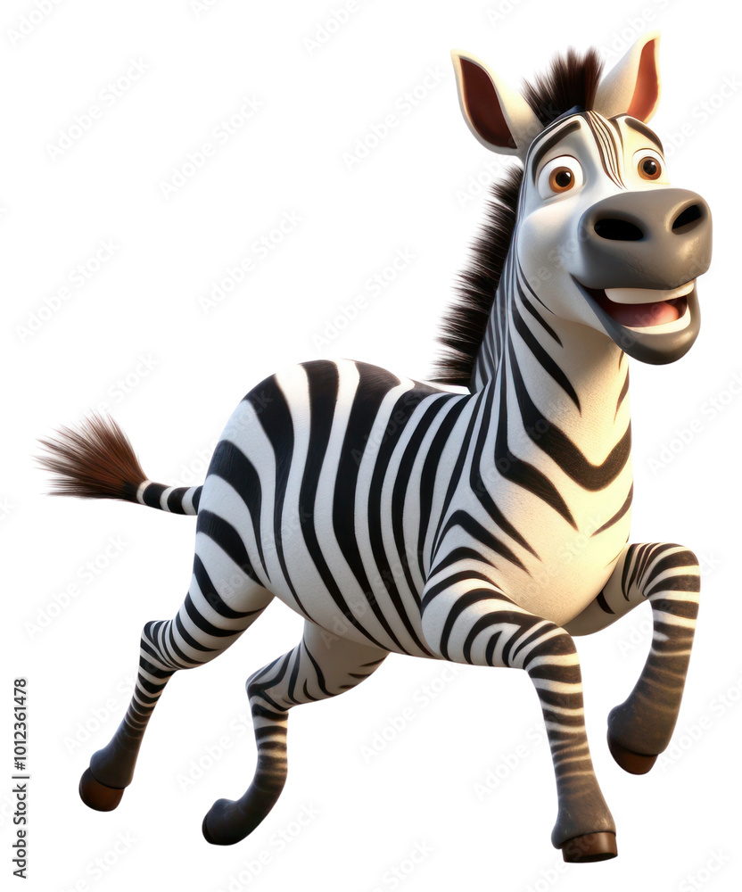 Fototapeta premium PNG Plains zebra wildlife cartoon animal.