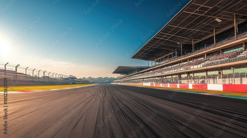 Obraz premium Race Track in the Sunshine