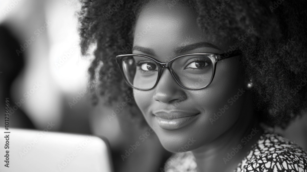 Businesswoman in Modern Office