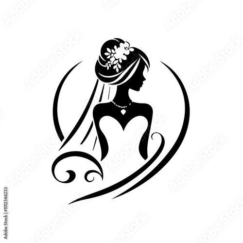 Woman dressed as a bride