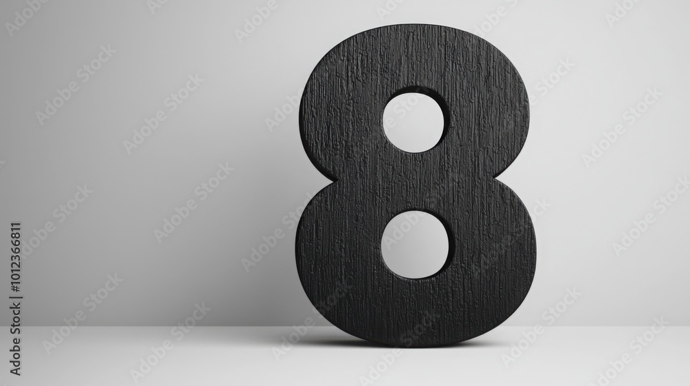 An exquisite and timeless representation of the number 8, embodying infinity and balance in a sleek modern design. An exquisite and timeless representation of the number 8, embodying infinity and balance in a sleek modern design.