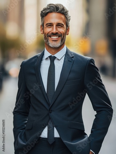 Businessman Posing for Portrait