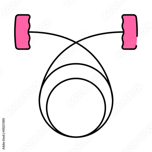 thread pottery tool line icon vector. thread pottery tool sign. isolated symbol illustration