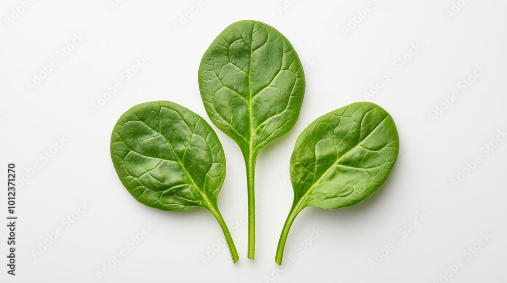Fresh spinach leaves arranged on white background, showcasing their vibrant green color and smooth texture. Perfect for healthy recipes and salads. Fresh spinach leaves arranged on white background, showcasing their vibrant green color and smooth texture. Perfect for healthy recipes and salads.