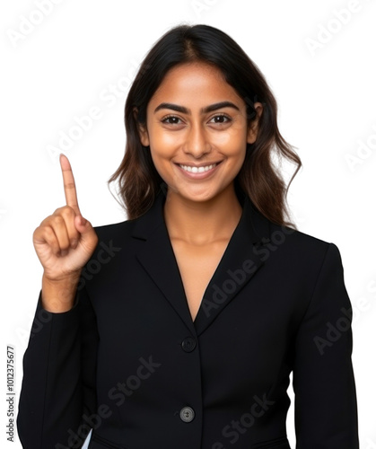 PNG Female indian businesswoman hand portrait finger.