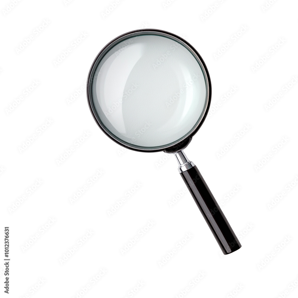 Magnifying glass, white isolated background. Magnifying glass, white isolated background.