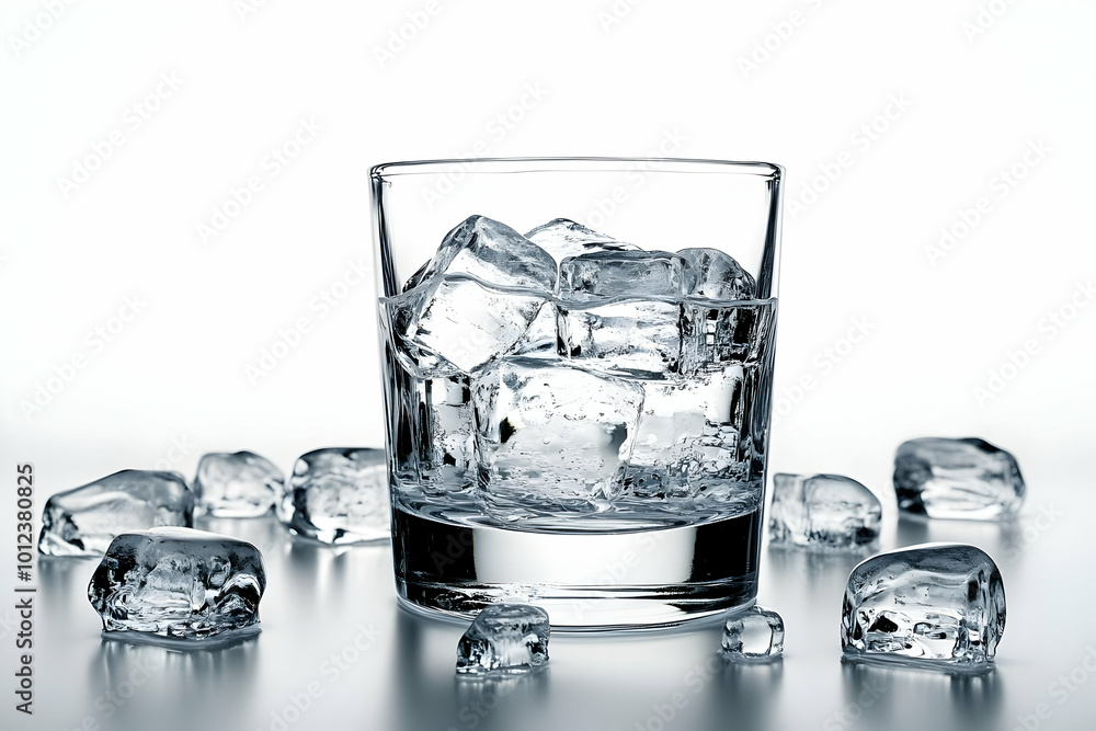 Ice Cold Glass of Water Photo Ice Cold Glass of Water Photo