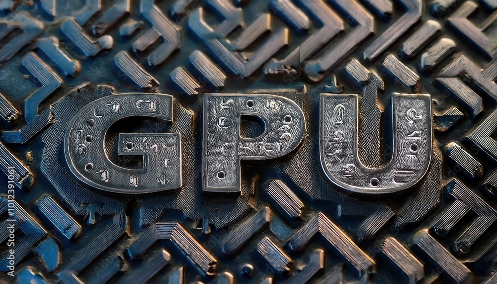 High-Quality GPU Metal Texture Close-Up High-Quality GPU Metal Texture Close-Up