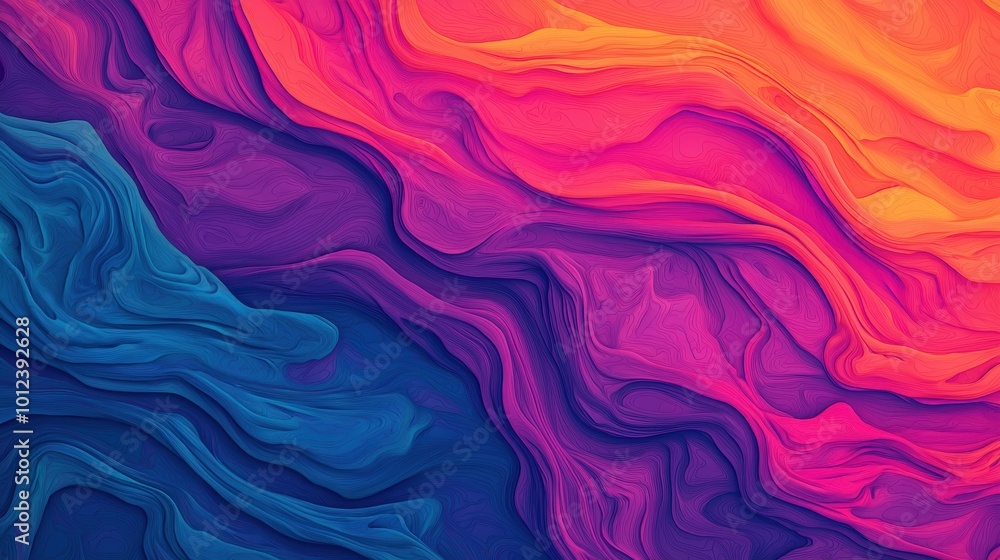 Obraz premium Abstract colorful wave pattern texture.